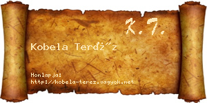 Kobela Teréz névjegykártya